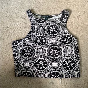 Small psychedelic crop top